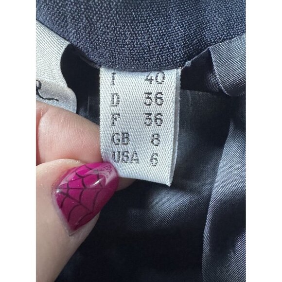 Moschino Cheap and Chic Woman's Italian Sz 40 US Sz 6 Dark Blue Mini Skirt Italy - Picture 4 of 5